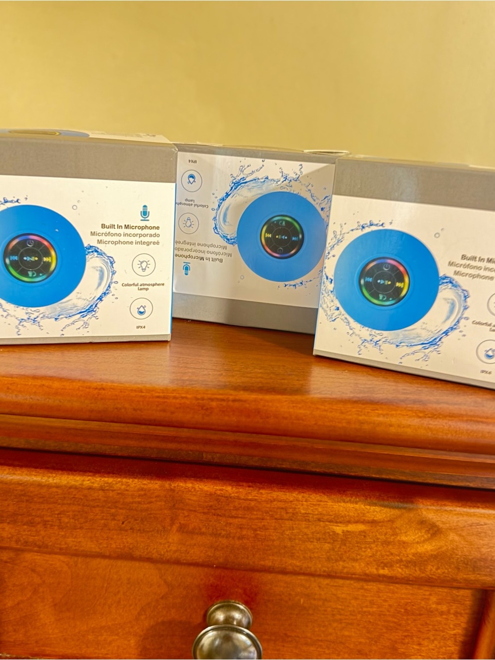 Waterproof Bluetooth Shower Speaker – Bright Blue